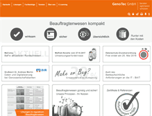 Tablet Screenshot of geno-tec.de